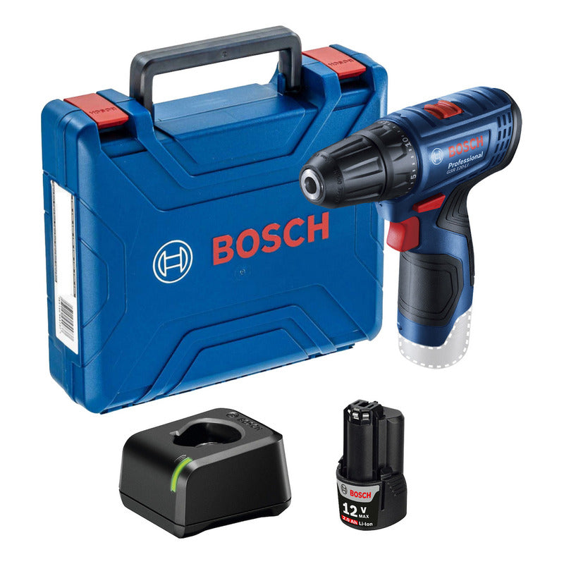 Taladro Atornillador Gsr 120-li + Maletín Azul Bosch