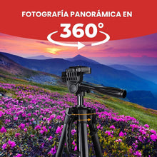Load image into Gallery viewer, Trípode Profesional Para Cámara, Celular, Video Negro

