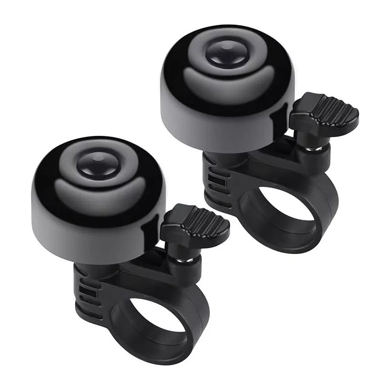 2 Pcs Campanilla Mini Timbre Para Bicicleta Negro 2 Pcs Campanilla Mini Timbre Para Bicicleta
