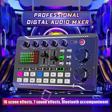 Cargar imagen en el visor de la galería, Mezclador De Audio Profesional Con Tarjeta De Sonido
