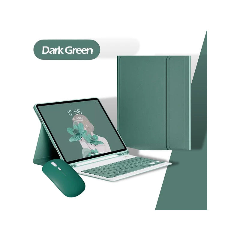 Funda Con Teclado Mas Mouse Para iPad Pro 11 4a 3a 2a Gen