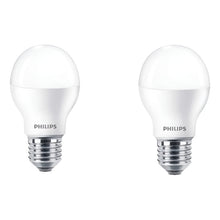Cargar imagen en el visor de la galería, Pack 2 Ampolletas Led Philips 12w E27 A60 Luz Fria O Calida Blanco Cálido
