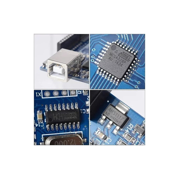 Uno R3 Smd Tecneu Con Cable Usb Compatible Con Ide Arduino