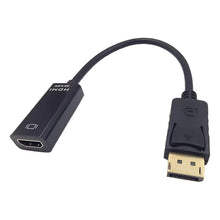 Cargar imagen en el visor de la galería, Cable Adaptador Displayport A Hdmi - Dp A Hdmi Negro Negro
