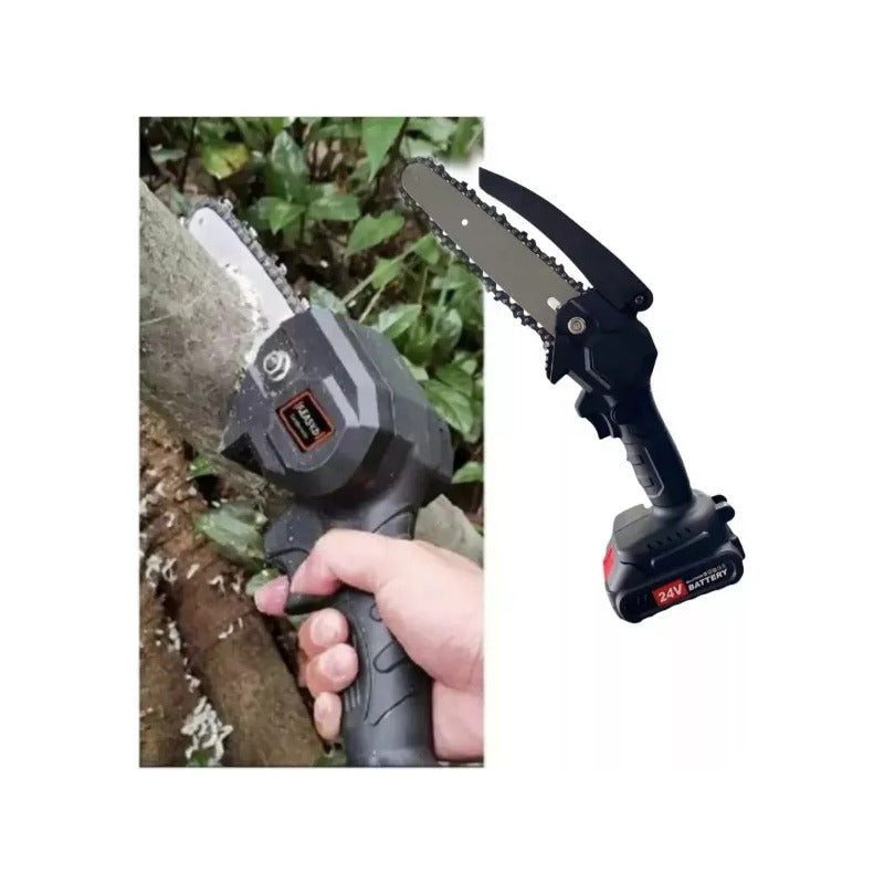 Mini Motosierra Inalámbrica Poda 6 Pulgadas + 2 Baterias 48v
