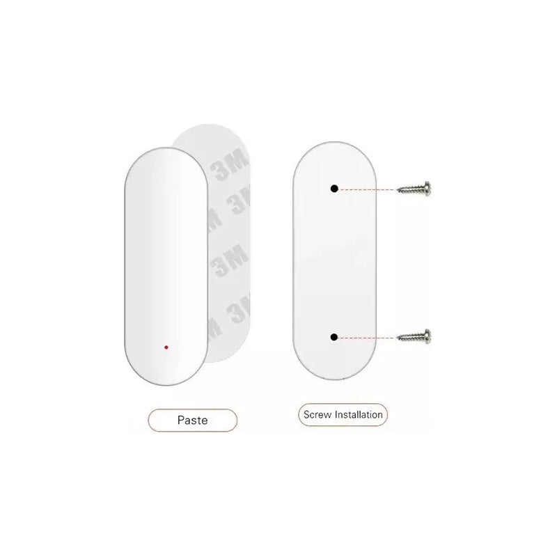 Sensor Puerta Y Ventana Y Luz Wifi Inteligente 2 En 1 Tuya Blanco