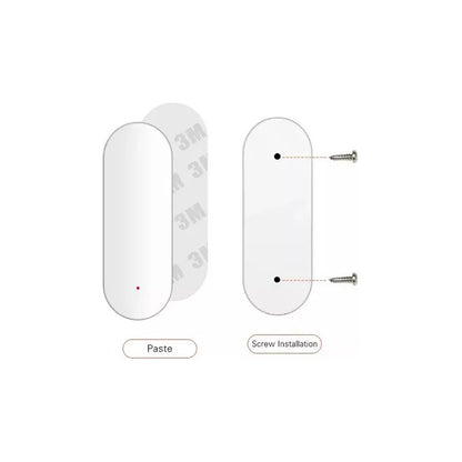 Sensor Puerta Y Ventana Y Luz Wifi Inteligente 2 En 1 Tuya Blanco
