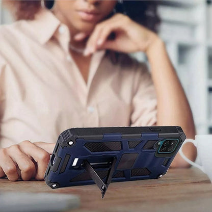 Carcasa Samsung Galaxy M12 / A12 Antishock Reforzada Azul Oscuro
