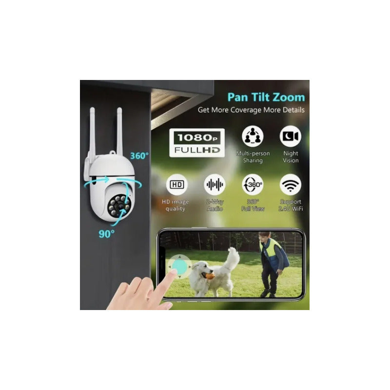 Cámara Teruhal Wifi 1080p 360° Blanco