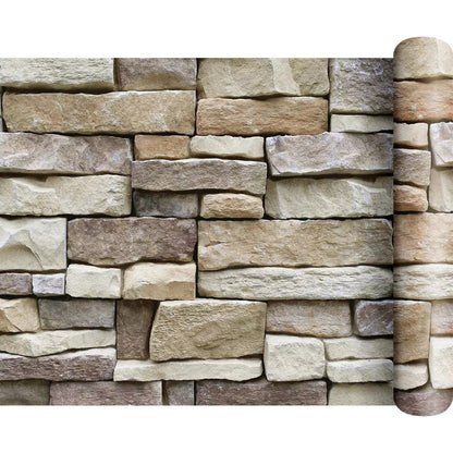 Papel Mural Autoadhesivo 45cm X 1200cm Piedras