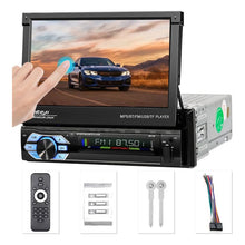 Cargar imagen en el visor de la galería, Radio Pantalla Retráctil  De 7 Pulgadas Mirror Link 1 Din Negro
