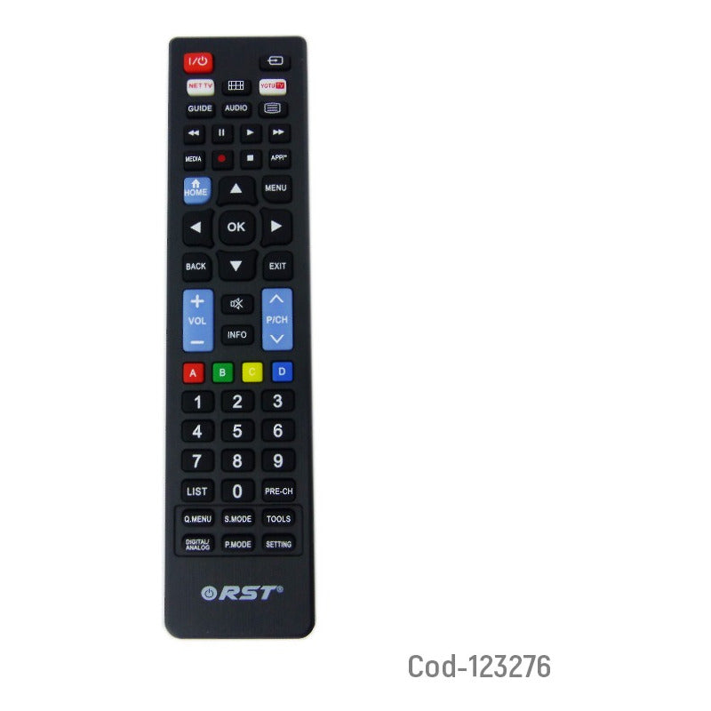 Control Remoto Compatible Con Samsung, LG, Sony, Smart Tv Negro