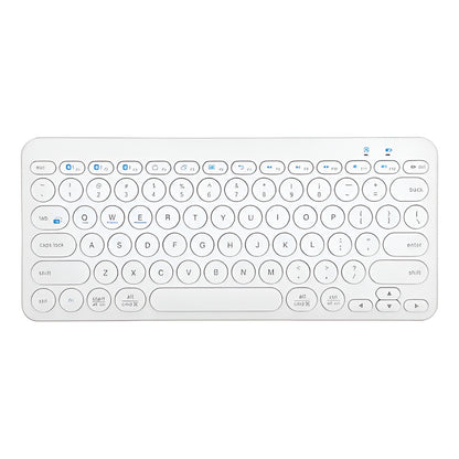 Teclado Retro Punk Estilo 78 Teclado K380 Bluetooth 5.0 Blanco Blanco