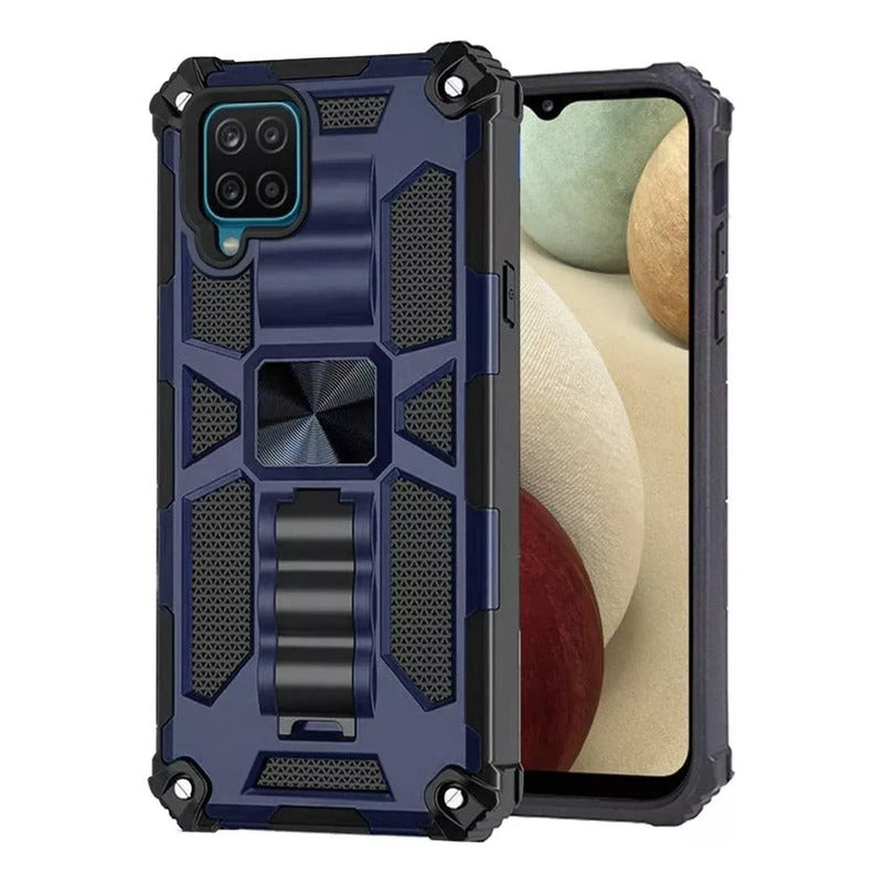 Carcasa Samsung Galaxy M12 / A12 Antishock Reforzada Azul Oscuro