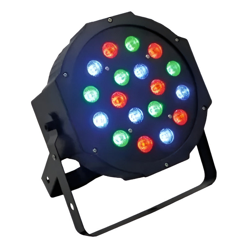 Foco De 18 Luces Led Color Para Fiesta