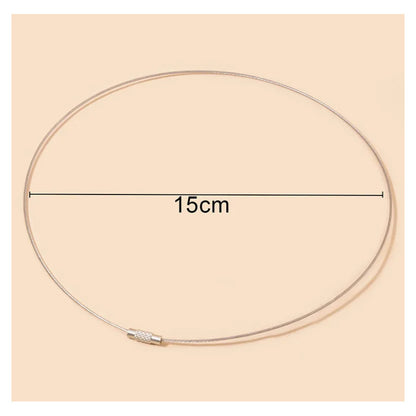 30 Pcs Collar De Acero Inoxidable Gargantilla