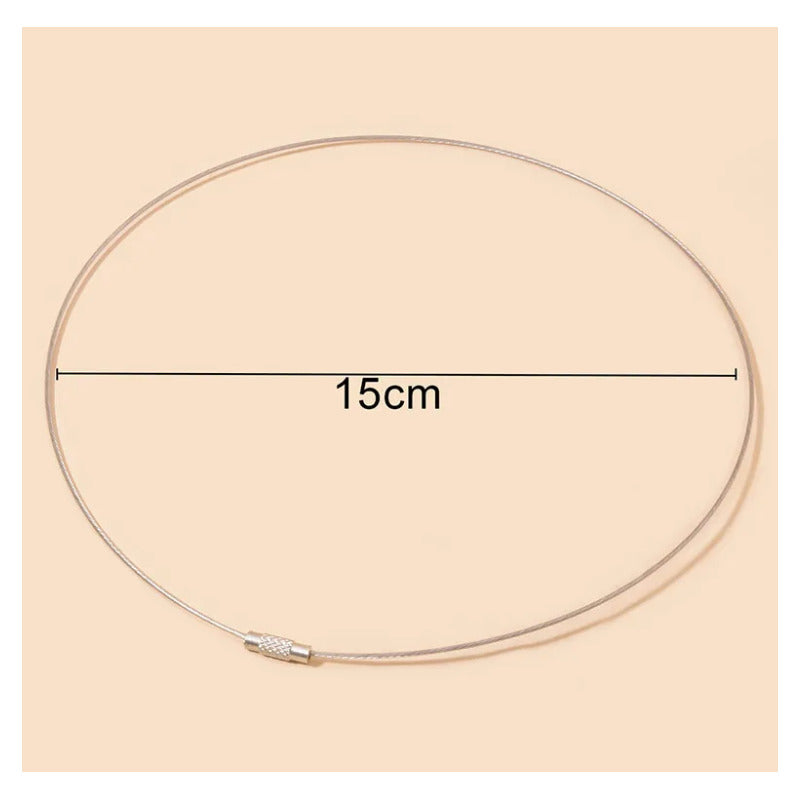 30 Pcs Collar De Acero Inoxidable Gargantilla