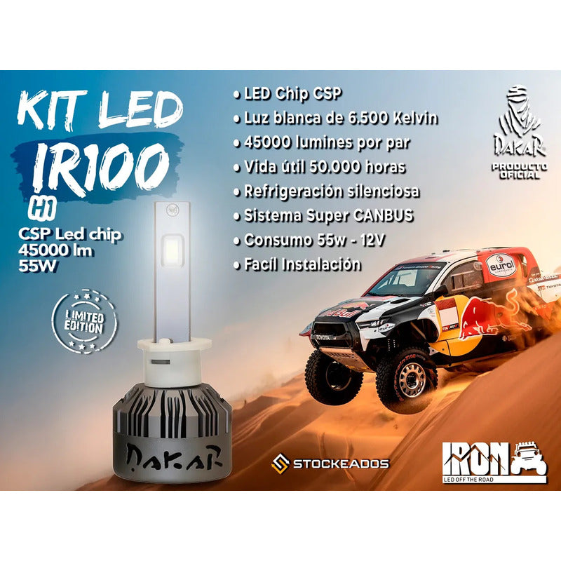 Kit Luces Led Ir100 Dakar 9005  45000lm 55w