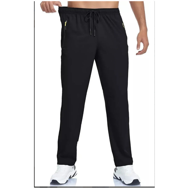 Pantalón Hombre. Buzo Recto Tradicional Delgado, Verano Negro 980 Liso Xxl