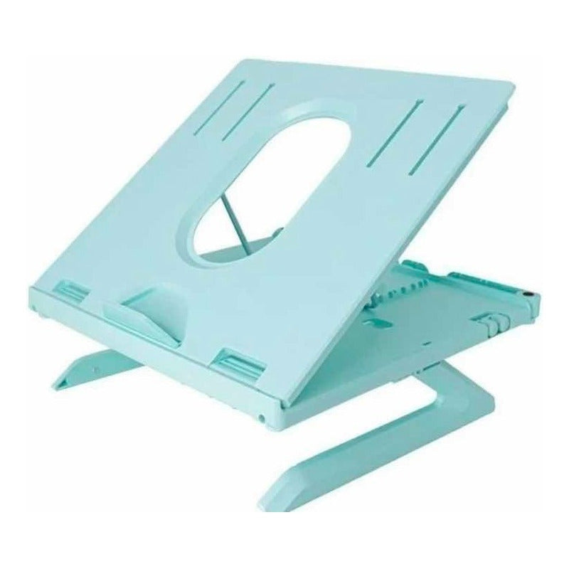 Elevador Notebook Plegable Soporte De Laptop Color Verde Claro