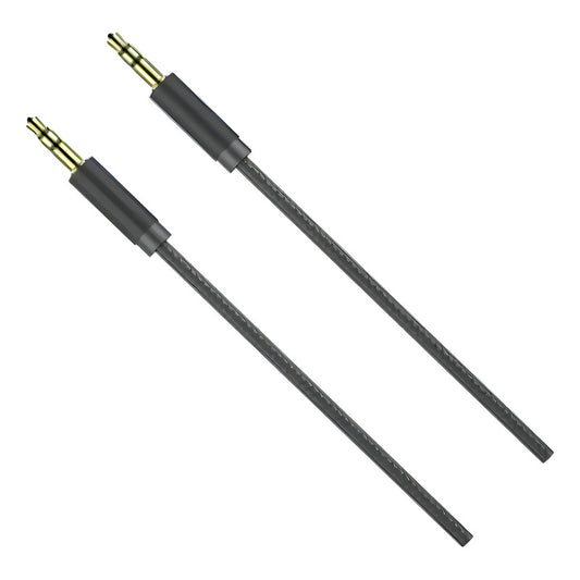Cable De Audio Auxiliar Trenzado 3.5 Mm 1.2 Metros