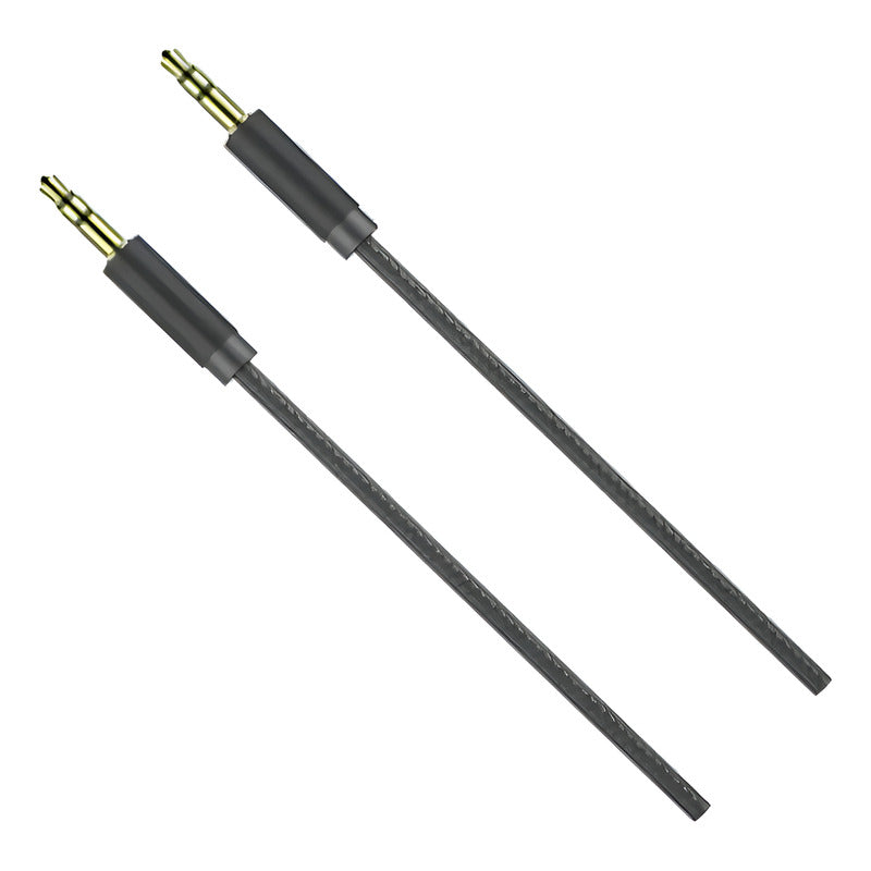 Cable De Audio Auxiliar Trenzado 3.5 Mm 1.2 Metros