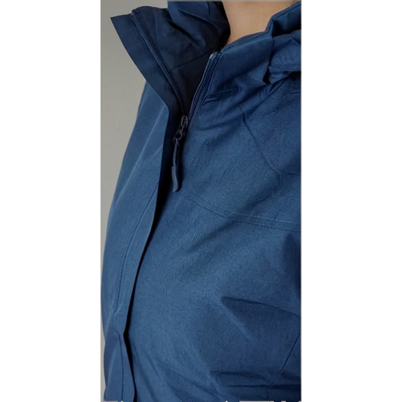 Chaqueta Mujer Parka Forro Piel Azul (ml) Azul Acero L Azul