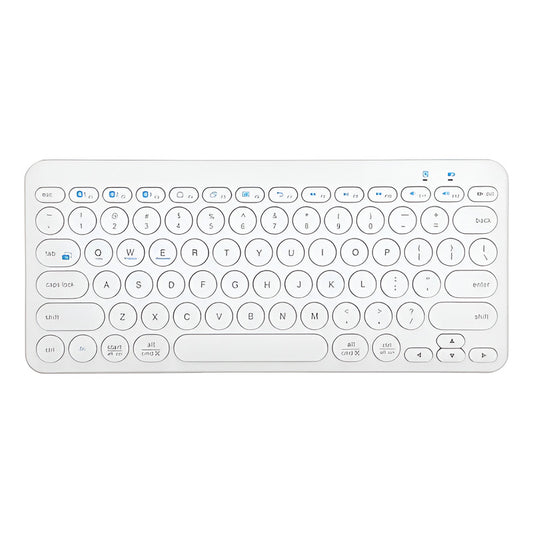 Teclado Retro Punk Estilo 78 Teclado K380 Bluetooth 5.0 Blanco Blanco