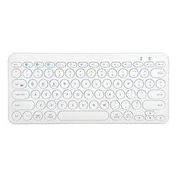 Teclado Retro Punk Estilo 78 Teclado K380 Bluetooth 5.0 Blanco Blanco