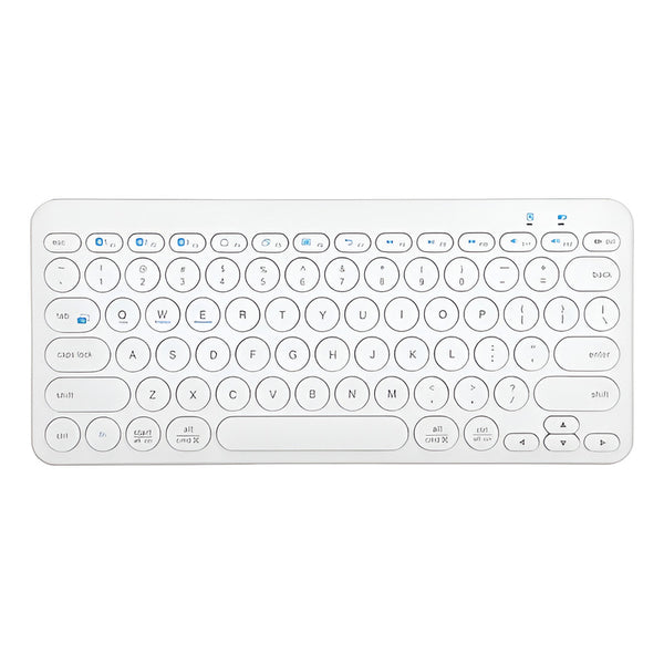 Teclado Retro Punk Estilo 78 Teclado K380 Bluetooth 5.0 Blanco Blanco