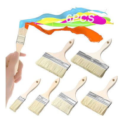 Pack De 6 Brochas (varias Medidas) Beige