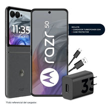 Cargar imagen en el visor de la galería, Kit Motorola Razr 50 + Motobuds+ Sound By Bose Gris Oscuro Gris Oscuro
