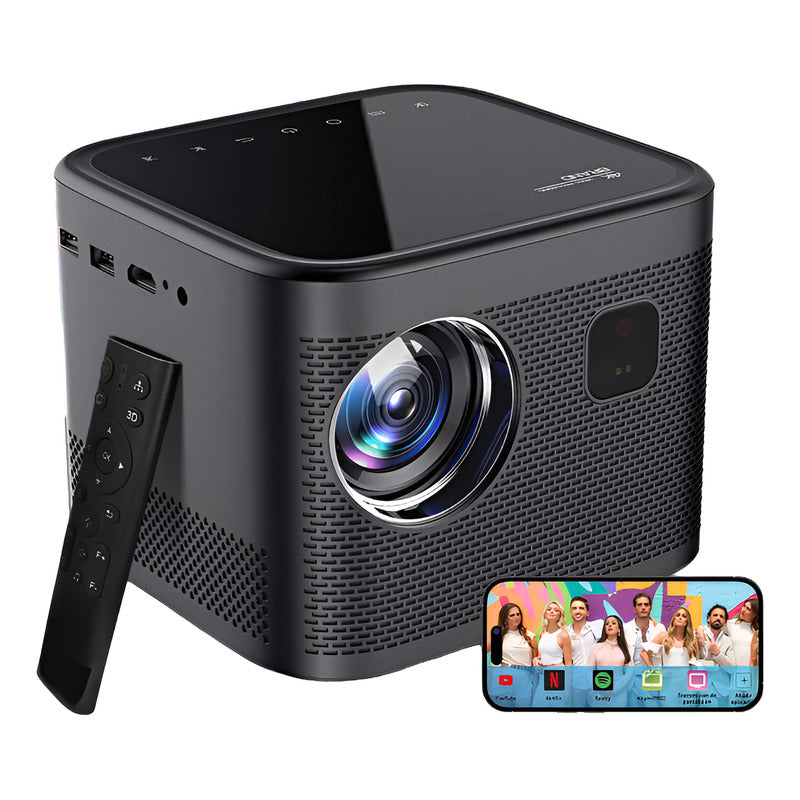 Proyector Mini Android Portátil Full Hd (nuevo Caja Abierta) Negro