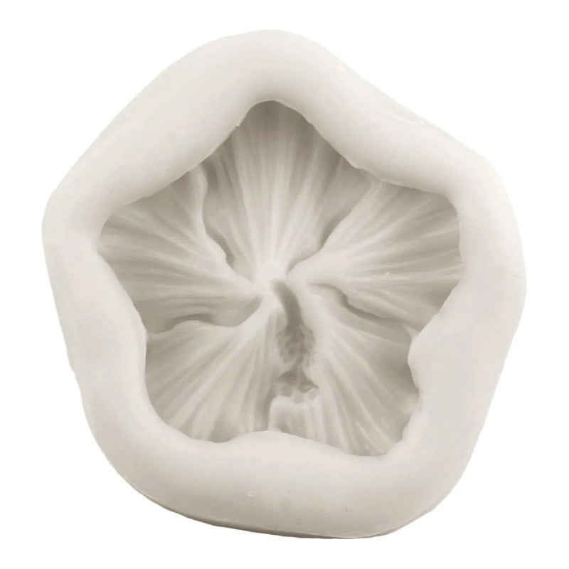 3pcs Molde De Silicona Hada De Las Flores Hibisco Fondant Gris
