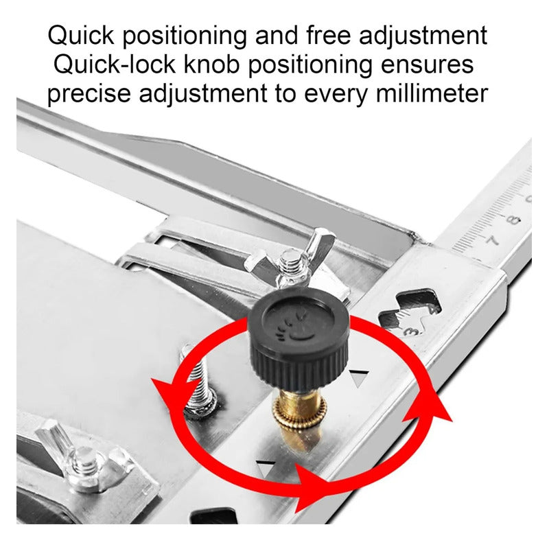 Grande Guía De Corte Para Sierra 7 Pulgadas O Router De Mano Gris No Aplica