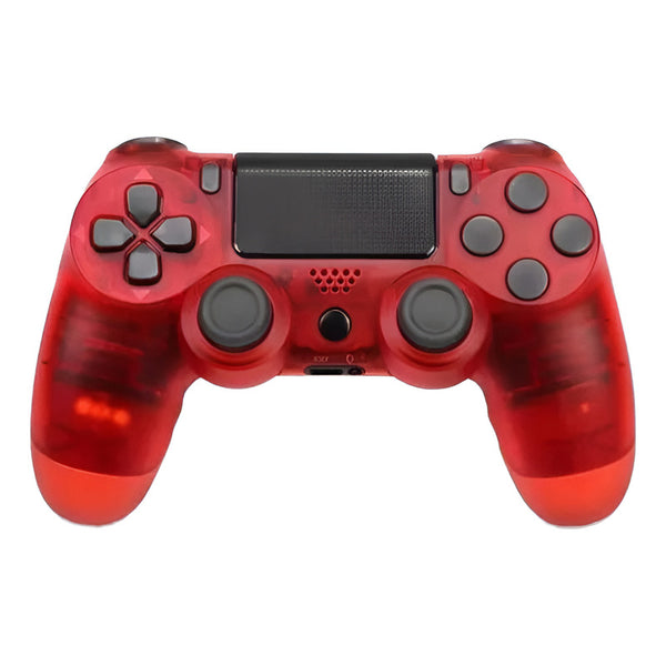 Joystick Inalámbrico Compatible Con Ps4 Doubleshock Transparente Rojo