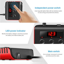 Cargar imagen en el visor de la galería, Cargador Adaptador Encendedor Auto 12v/24v 120w Negro
