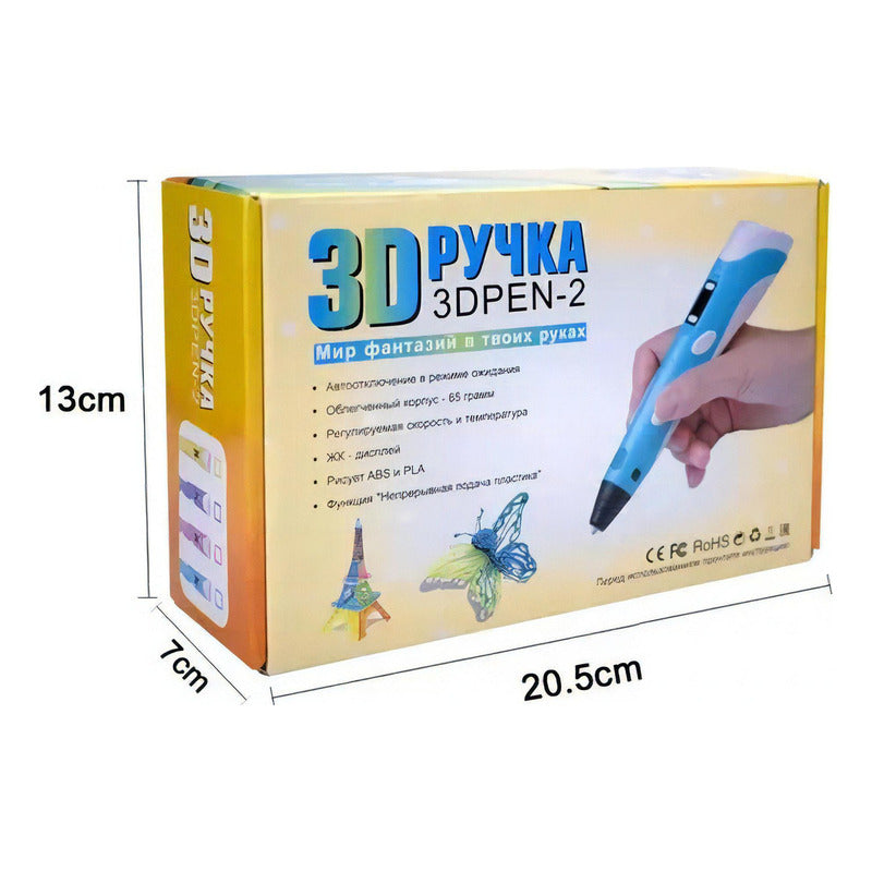 Bolígrafo Lapiz Impresora 3d Digital + Pack 20 Filamentos