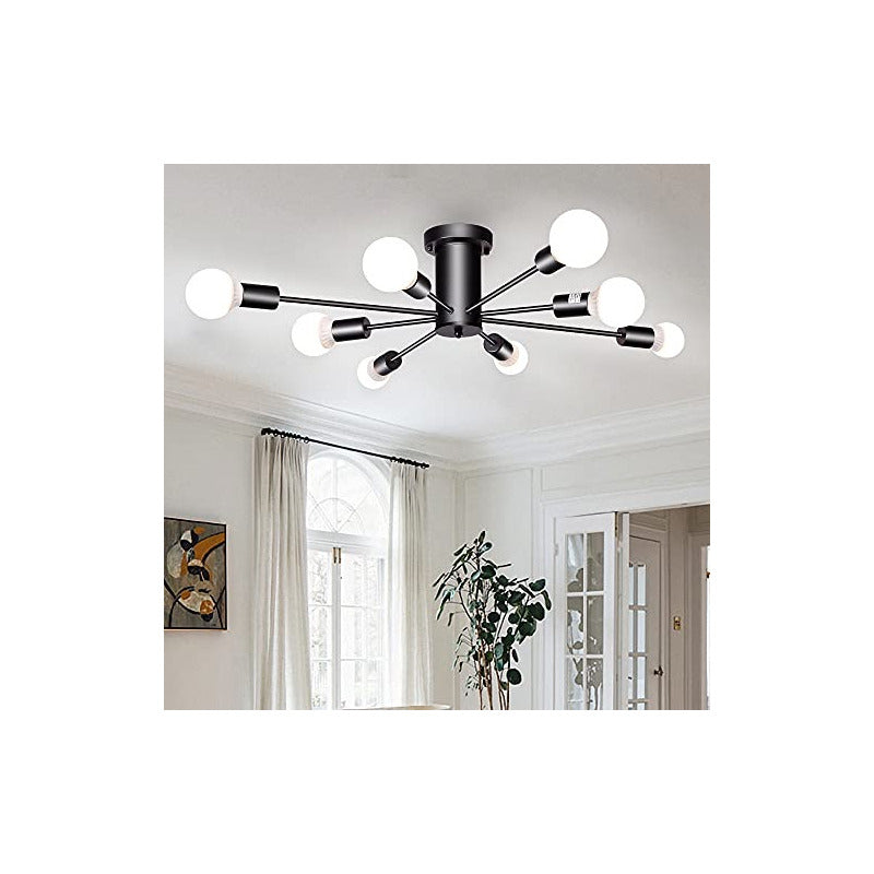 Lampara De Techo Moderna 8 Luces E26 Para Interiores