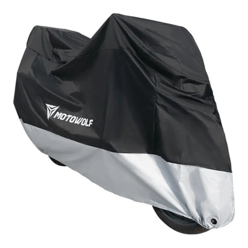 Cobertor De Moto Universal Motowolf 0802 - 4xl Negro/plata