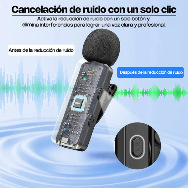 2 Micrófonos Inalámbrico Solapa Lavalier Boya By-v20 | Usb C Negro