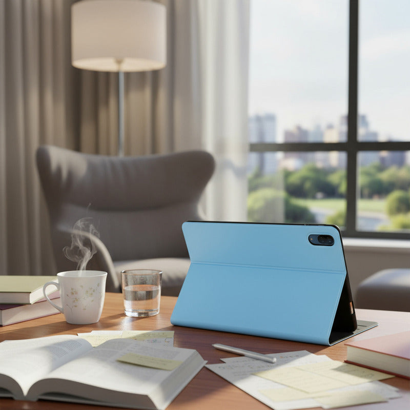 Funda Resistente Para Lenovo P11 Plegable Celeste