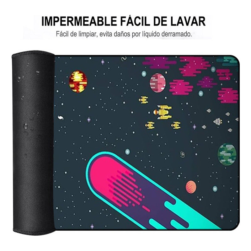 Mousepad Gamer Among Us Xxl 90x40 Cm Antideslizante Color Negro