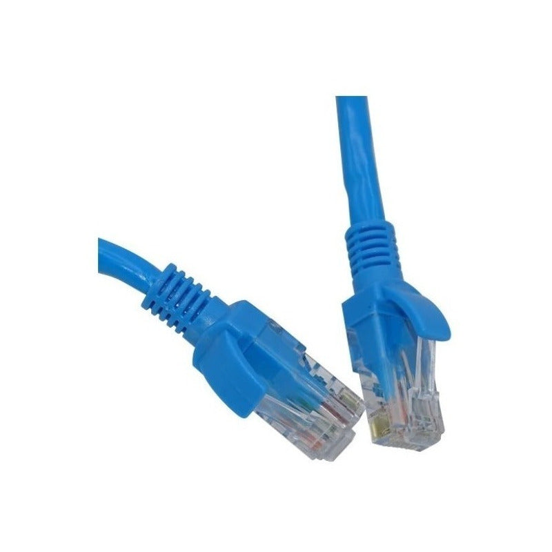 Cable De Red 50 Cm Cat5e Patch Cord Calidad Ulink Color Azul