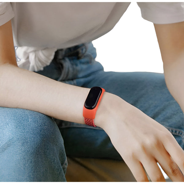 Correa Nylon Para Xiaomi Watch Ajustable Cómodo Transpirable Rojo 1.5 Cm