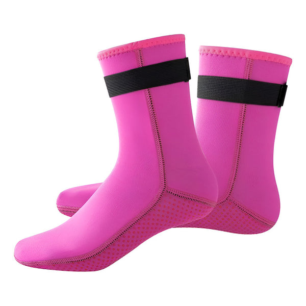 Máscara De Buceo Genérica Neopreno Botín Calcetines Fucsia L