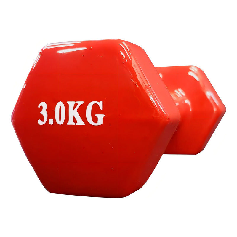 Pack 2 Mancuernas De 3kg C/u Antideslizantes