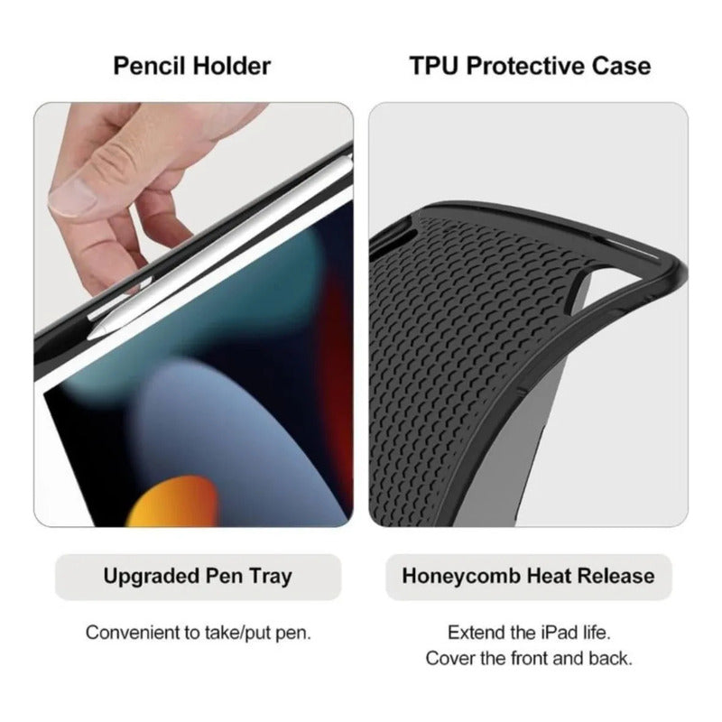 Funda Carcasa Con Teclado Touchpad Para iPad 10.2 7/8/9 Gene Negro