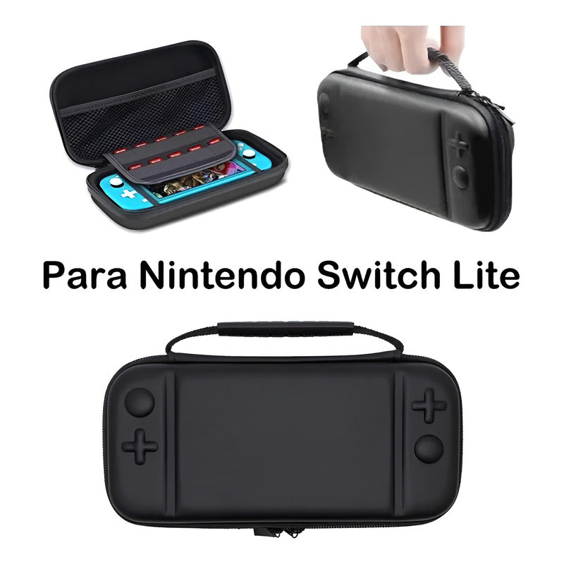 Estuche Protector Compacto Para Nintendo Switch Lite Negro