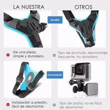 Cargar imagen en el visor de la galería, Montura De Casco Gopro Hero 10/9/8/7/6/5/4/3 Para Moto
